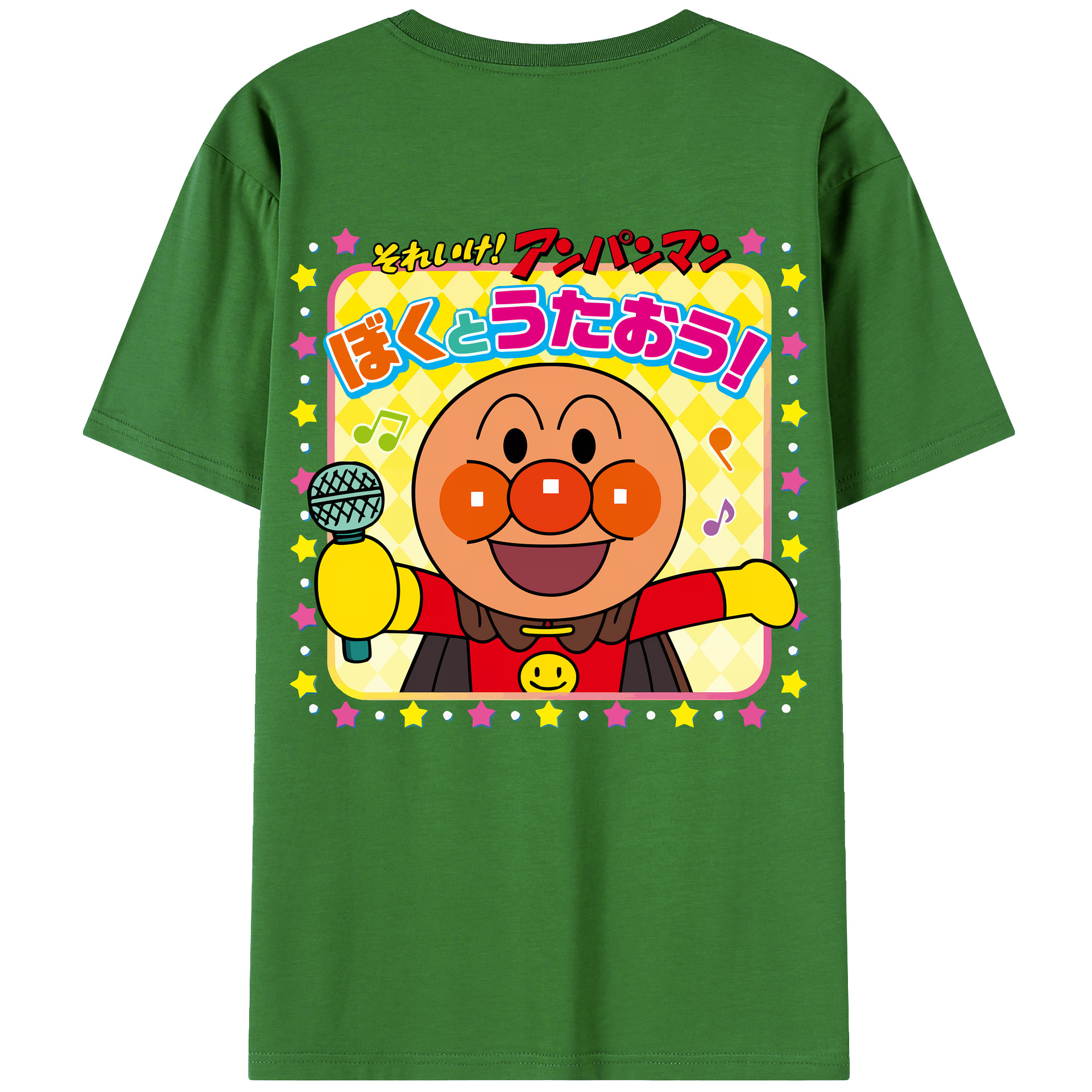 （画像用） アンパンマン Anpanman レディース半袖Tシャツ(バックプリント)